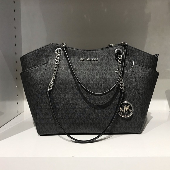 NWT Michael Kors Jet Set Travel Black JST tote bag - Picture 8 of 8